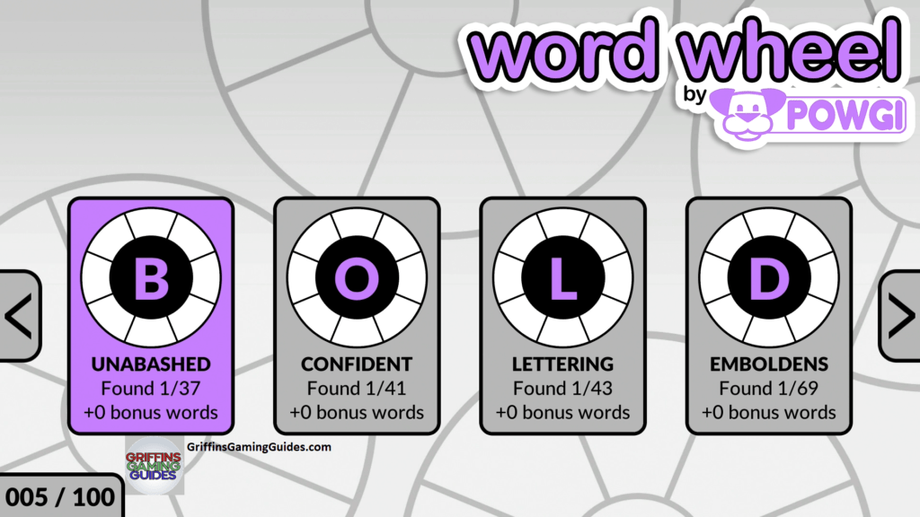 Word Wheel By POWGI Bold