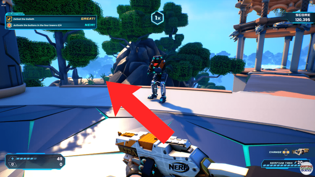 Nerf Legends Keen Eye Chaser Location 1