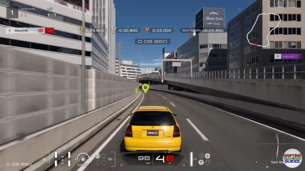 Gran Turismo 7 National A Licence A4 first slight left stay left