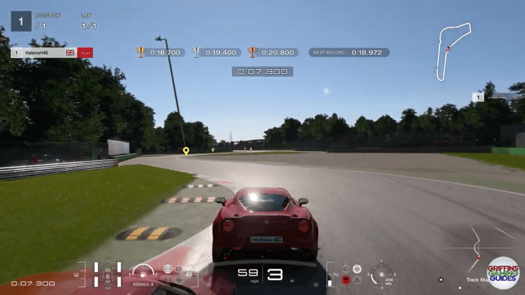 Gran Turismo 7 National A Licence A6 corner 1 apex