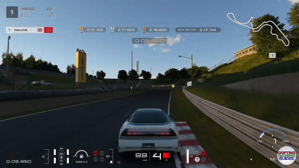 Gran Turismo 7 National A Licence A9 corner 2 braking point