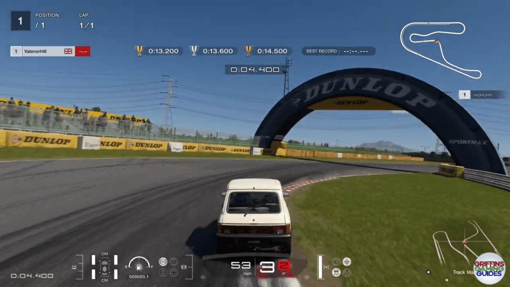 Gran Turismo 7 National B Licence B5 first corner apex