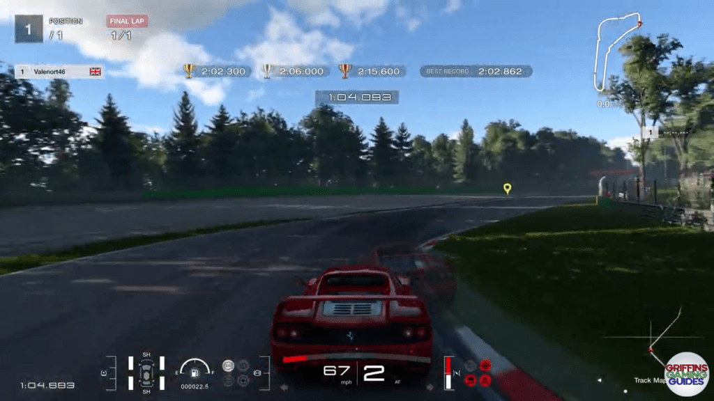 Gran Turismo 7 Super Licence S2 corner 7 apex