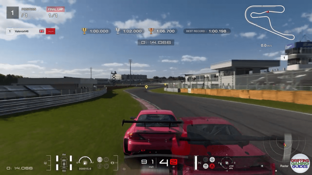 Gran Turismo 7 Super Licence S3 corner 2 apex