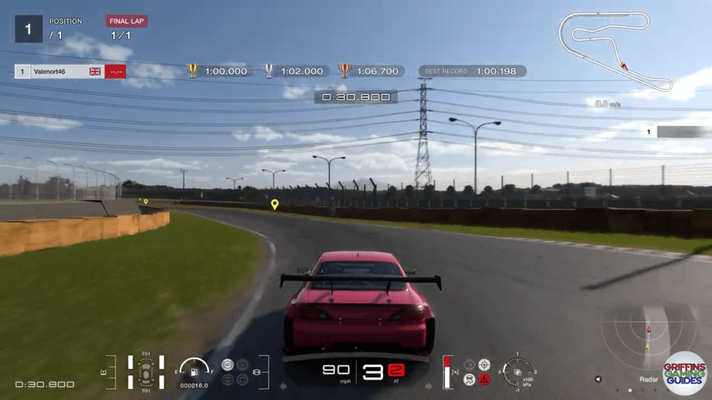 Gran Turismo 7 Super Licence S3 corner 6 apex