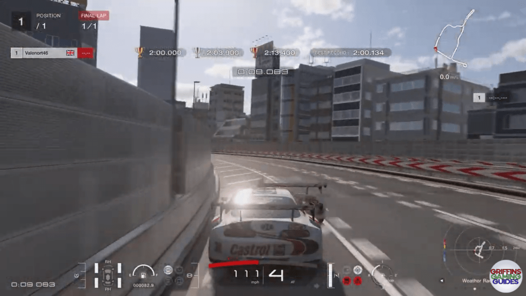 Gran Turismo 7 Super Licence S4 corner 2 apex