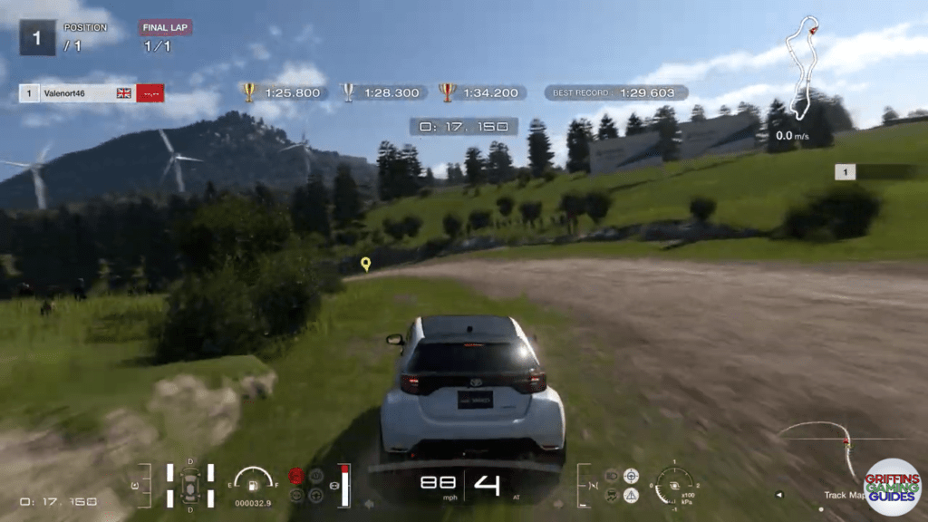 Gran Turismo 7 Super Licence S5 corner 4 braking point