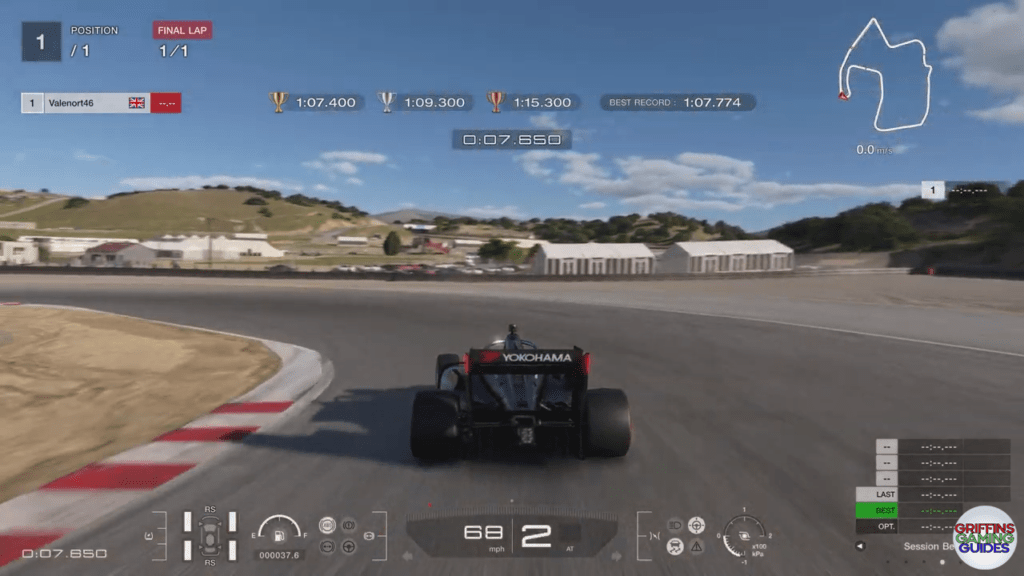 Gran Turismo 7 Super Licence S7 corner 2 apex