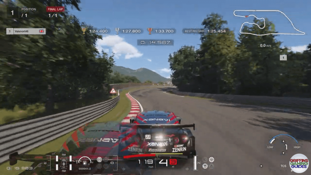 Gran Turismo 7 Super Licence S9 corner 2 apex