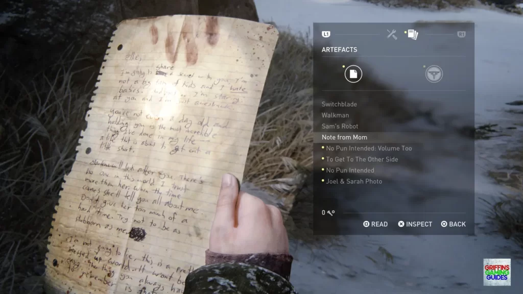 The Last Of Us Part 1 Artefact 68