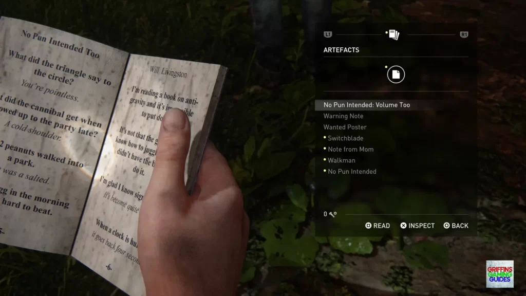 The Last Of Us Part 1 Artefact 94