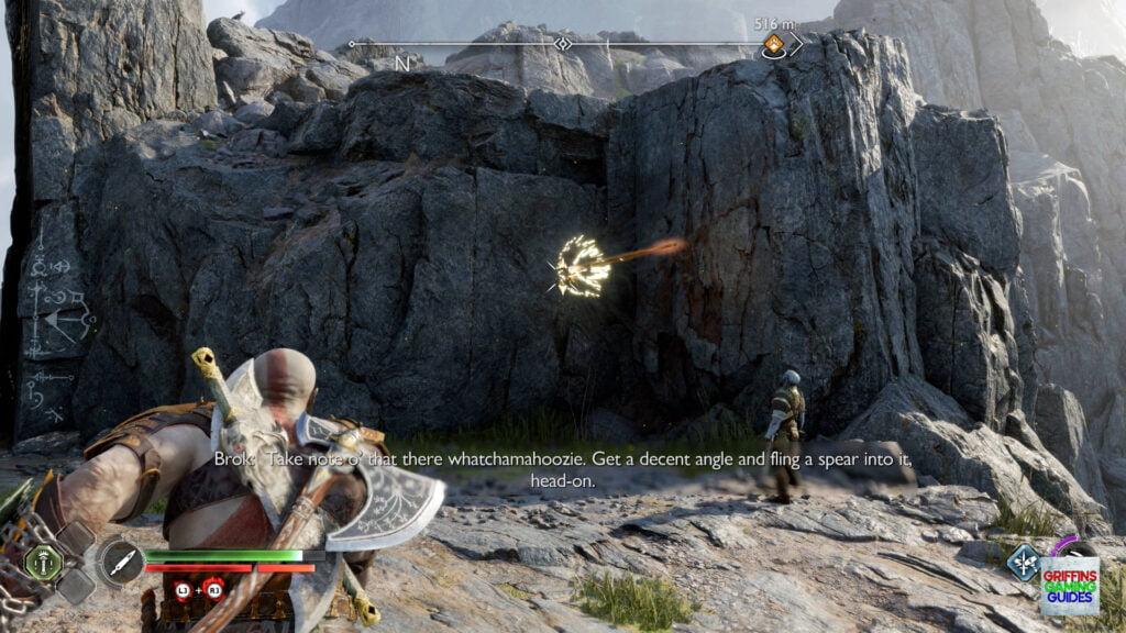 God Of War RagnaröK Lindwyrm 1 Throw Spear Again