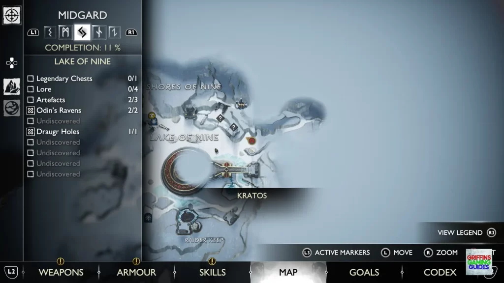 God Of War Ragnarök Artefact 11 Map