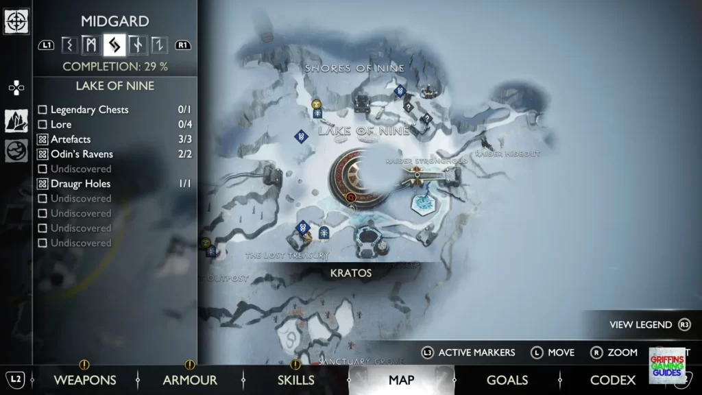 God Of War Ragnarök Artefact 12 Map