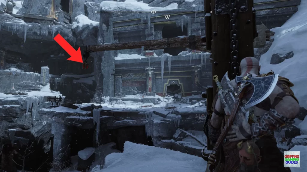 God Of War Ragnarök Artefact 12 Use Chain to Raise Crane