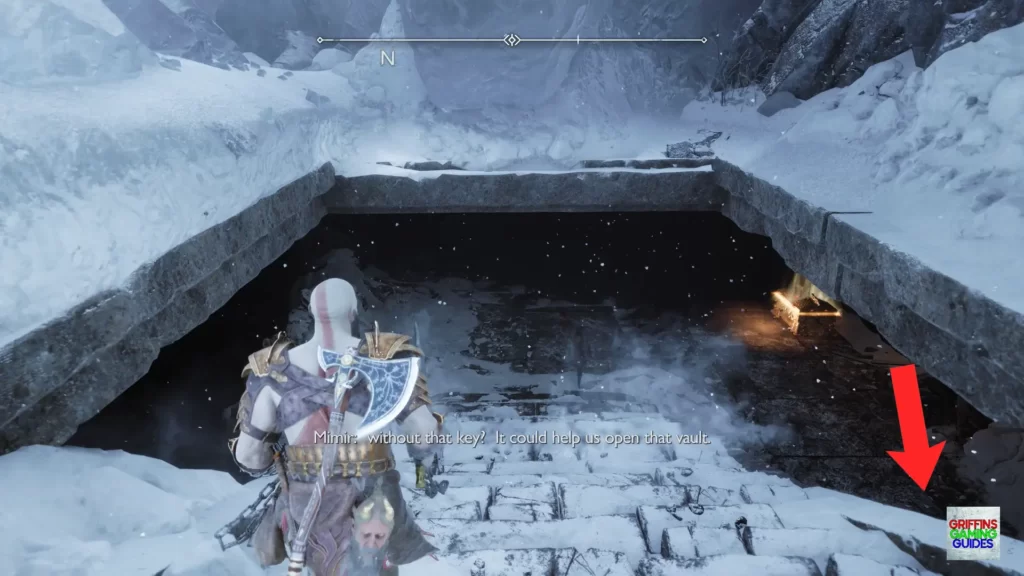 God Of War Ragnarök Artefact 13 Head Behind Staircase