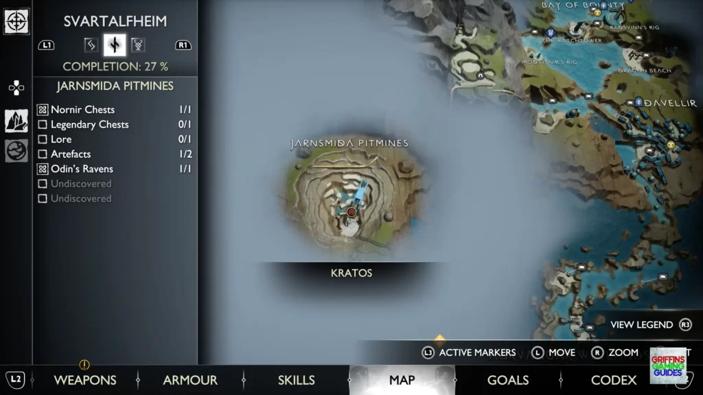 God Of War Ragnarök Kvasir's Poem 4 Map