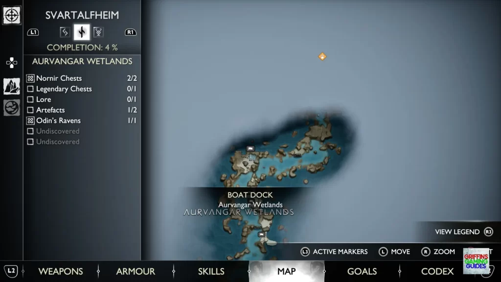 God Of War Ragnarök Legendary Chest 1 Map