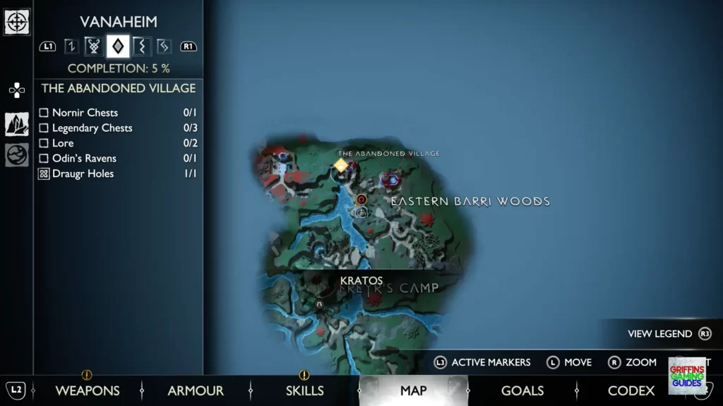 God Of War Ragnarök Legendary Chest 15 Map