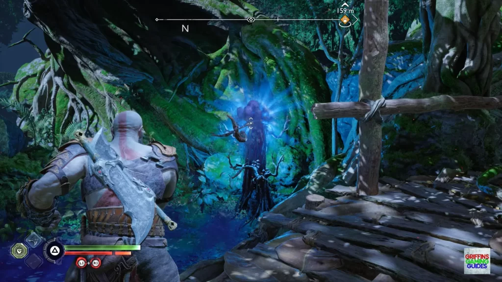 God Of War Ragnarök Legendary Chest 16 Throw Axe at 2nd Plant