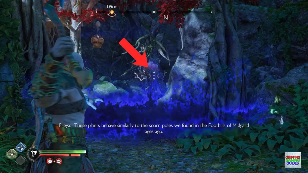 God Of War Ragnarök Legendary Chest 16 Throw Axe at Plant