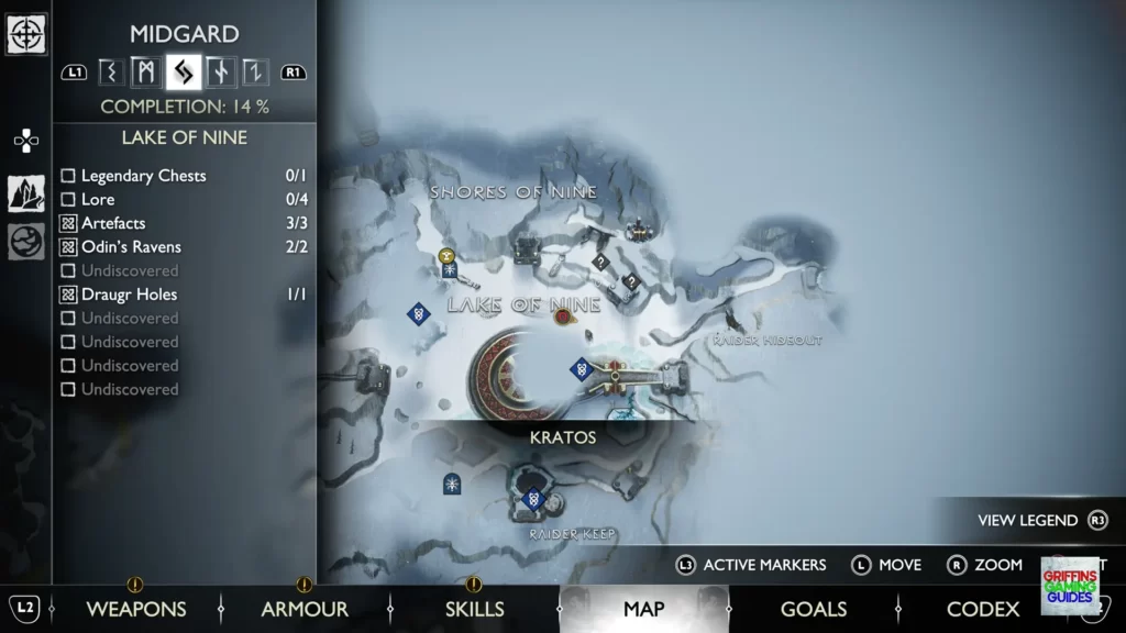 God Of War Ragnarök Legendary Chest 20 Map