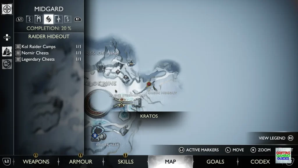 God Of War Ragnarök Legendary Chest 21 Map