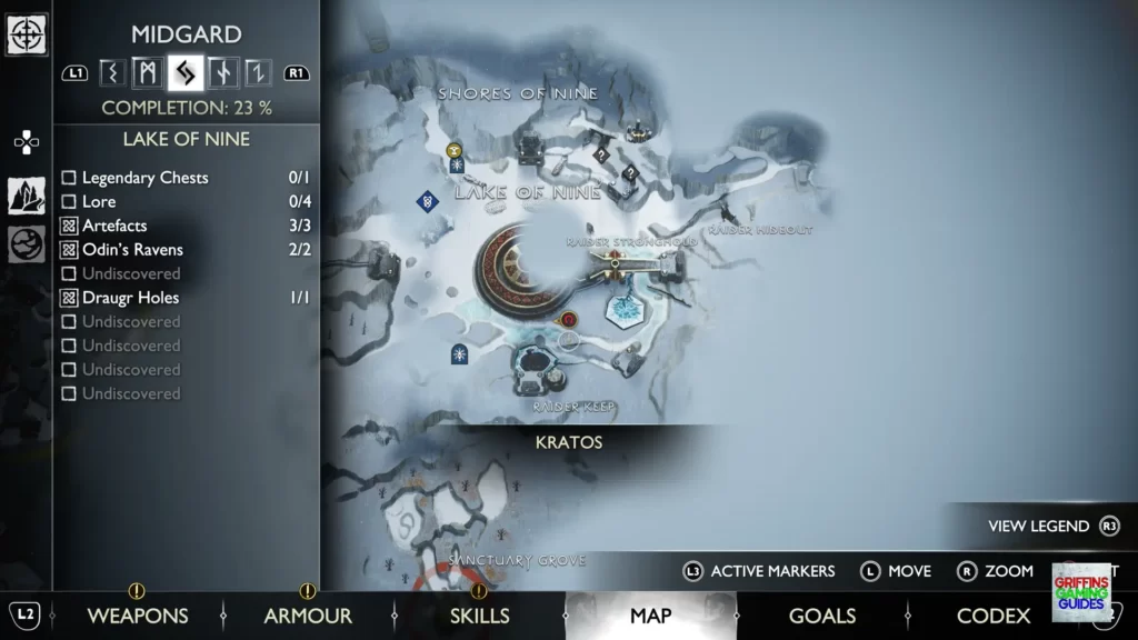 God Of War Ragnarök Legendary Chest 22 Map