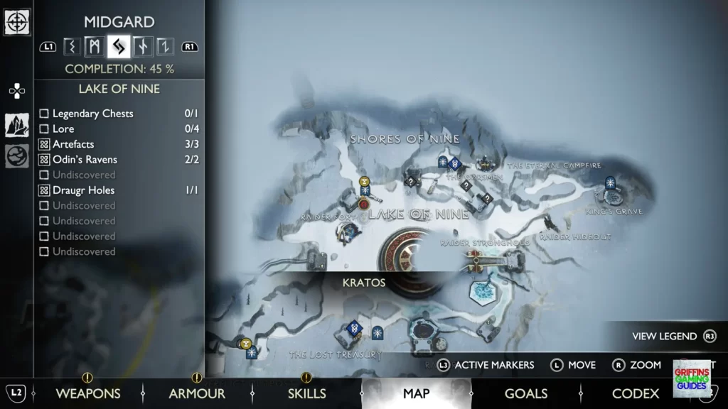 God Of War Ragnarök Legendary Chest 25 Map