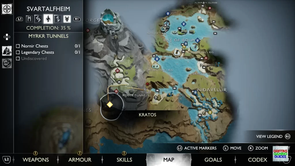 God Of War Ragnarök Legendary Chest 26 Map