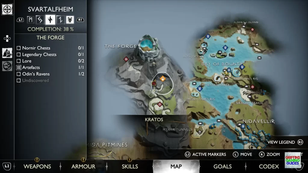 God Of War Ragnarök Legendary Chest 27 Map