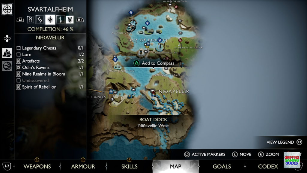 God Of War Ragnarök Legendary Chest 28 Map