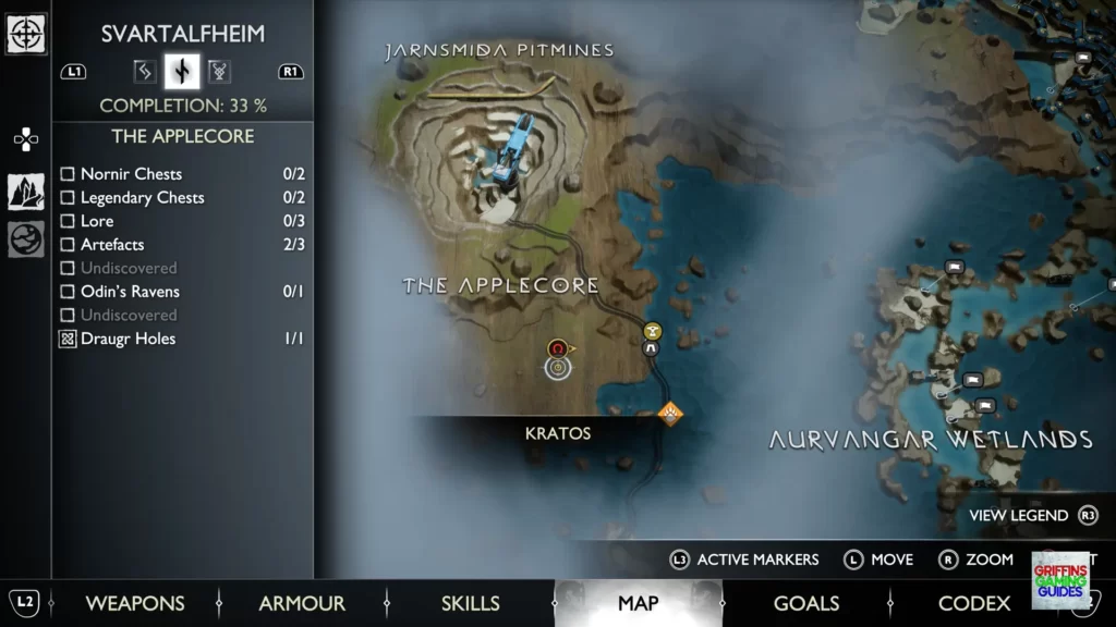 God Of War Ragnarök Legendary Chest 5 Map