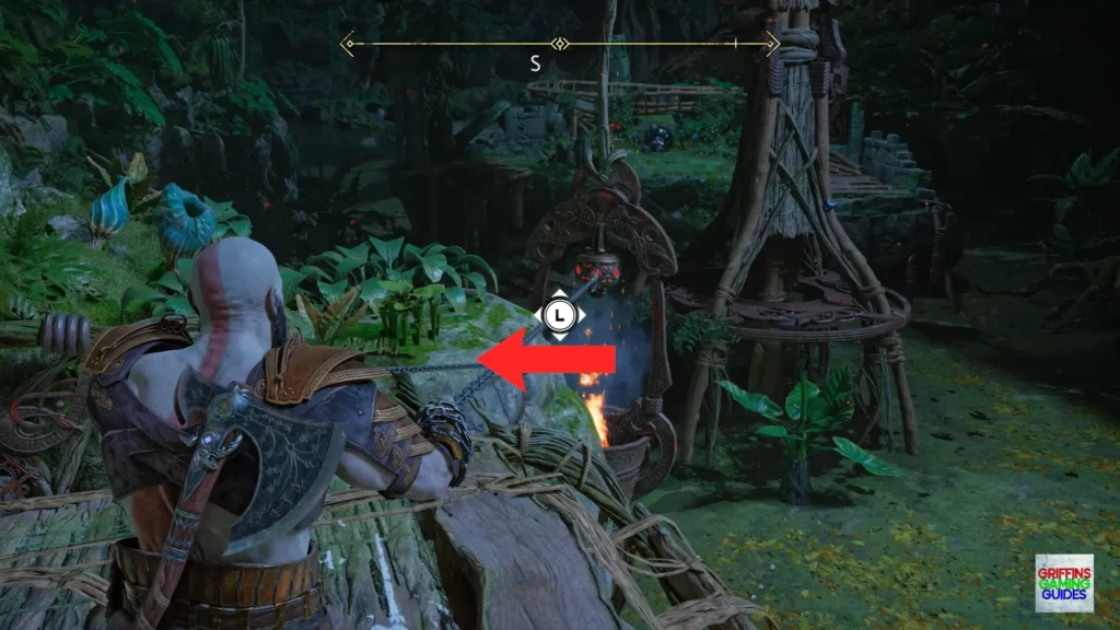 God Of War Ragnarök Nornir Chest 10 R Rune Grapple Fire Bucket.