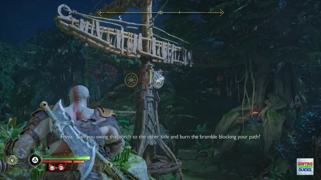 God Of War Ragnarök R Rune gold disc hit.