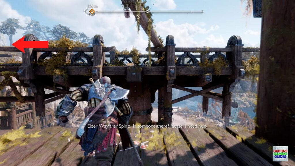 God Of War RagnaröK Lindwyrm 2 Grapple Across and Go Left