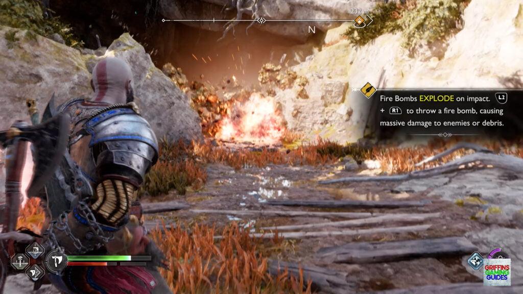 God Of War RagnaröK Lindwyrm 2 Remove Debris