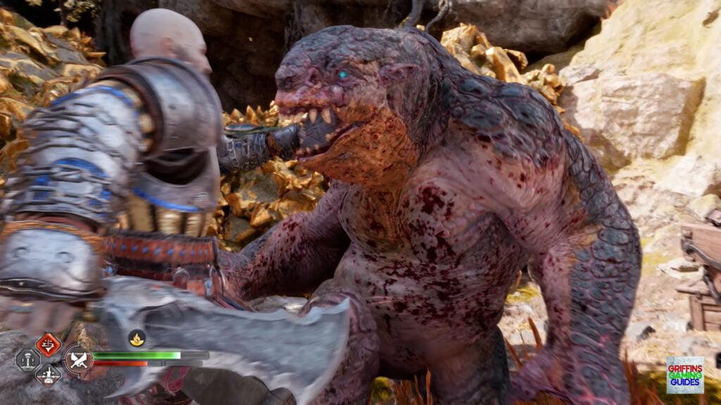 God Of War RagnaröK Lindwyrm 2 Take Down Bergsra