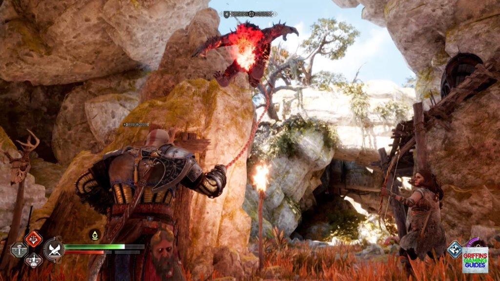 God Of War RagnaröK Lindwyrm 2 Take Down Grim Ambush