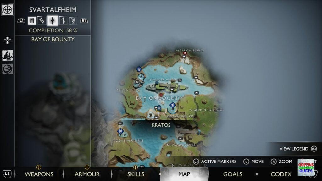 God Of War Ragnarök Kvasir's Poem 3 Map