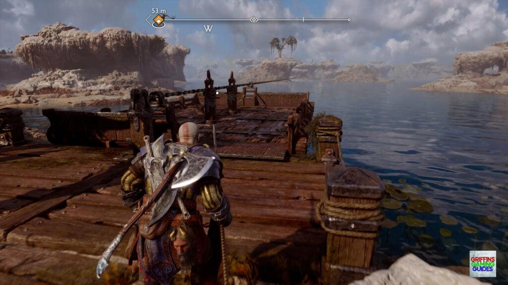 God Of War Ragnarök Lindwyrm 4 Return to Applecore Ride Ferry