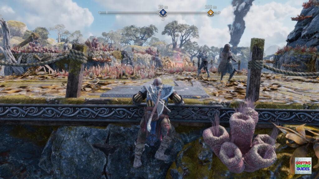 God Of War Ragnarök Making Amends Climb the Wall