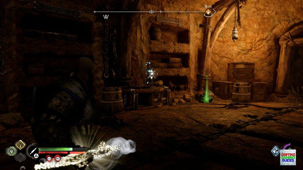 God Of War Ragnarök Nornir Chest 18 F Rune Throw Spear