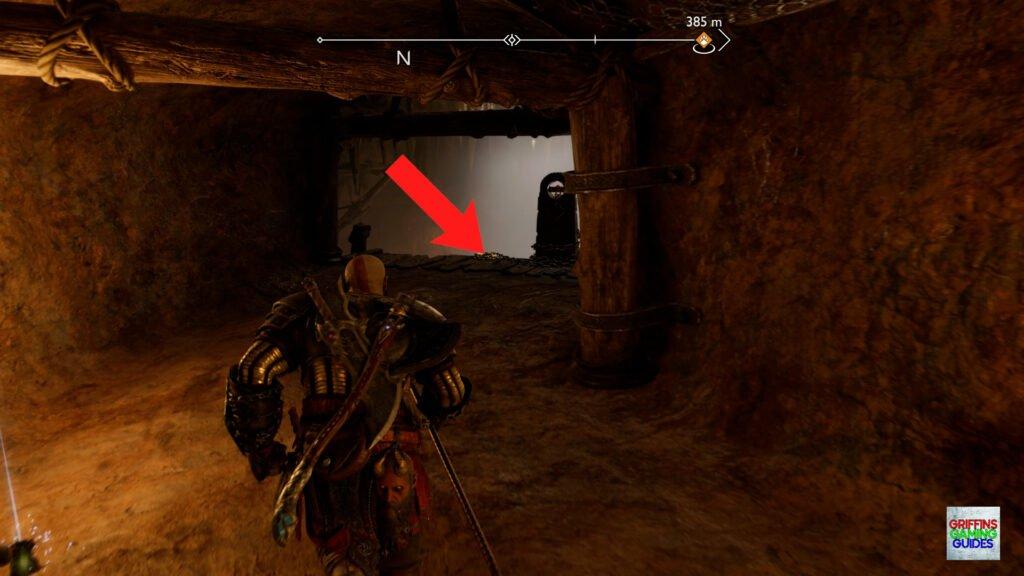 God Of War Ragnarök Nornir Chest 18 Kick Gold Chain Down