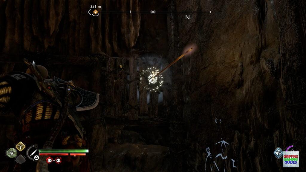 God Of War Ragnarök Nornir Chest 18 Throw Spear and Mantle Up