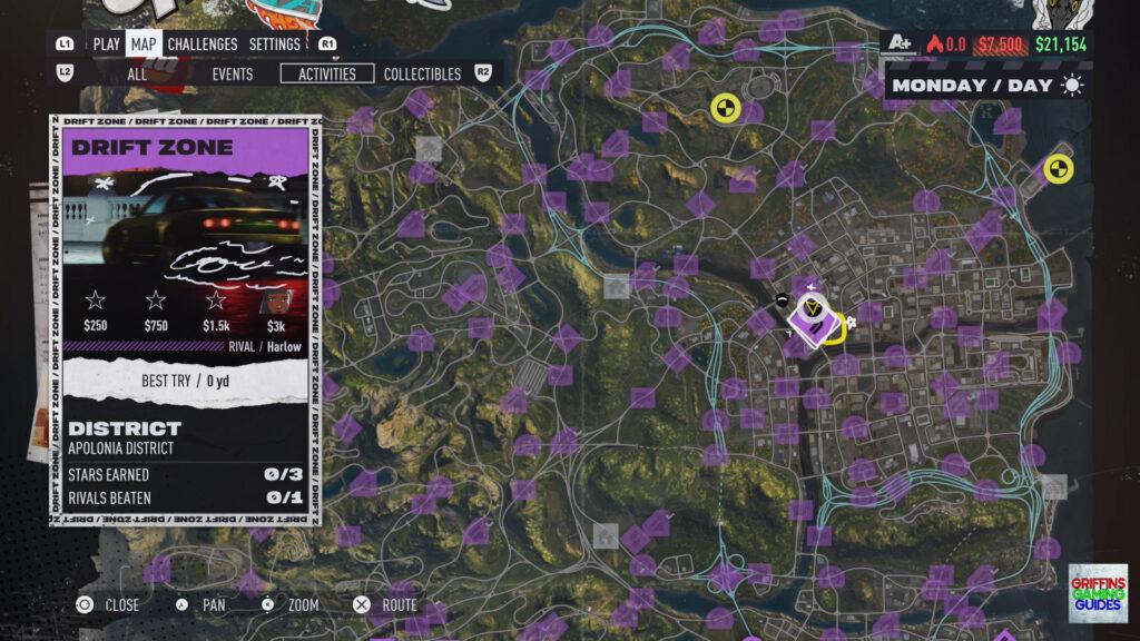 Need For Speed Unbound Catch My Drift Apolonia District 1 Map
