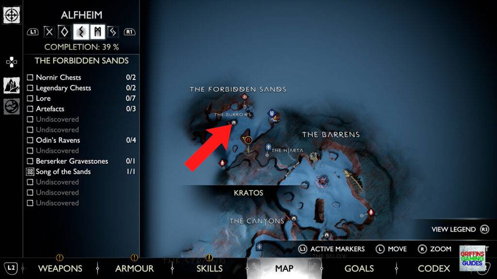 God Of War Ragnarök Artefact 19 Map