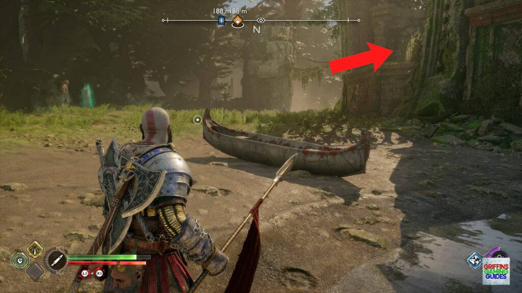 God Of War Ragnarök Legendary Chest 37 Mantle up to the Right