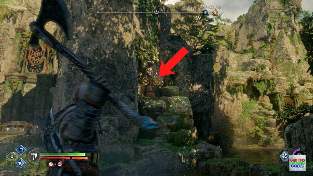 God Of War Ragnarök Nornir Chest 19 R Rune Throw Axe.