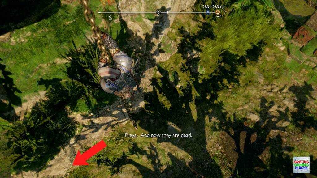 God Of War Ragnarök Odin's Raven 27 Slide Down Chain